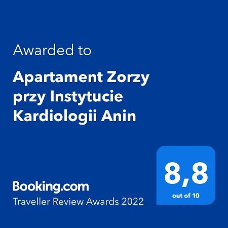 Apartamento Apartament Zorzy Przy Instytucie Kardiologii Anin Varsovia Exterior foto