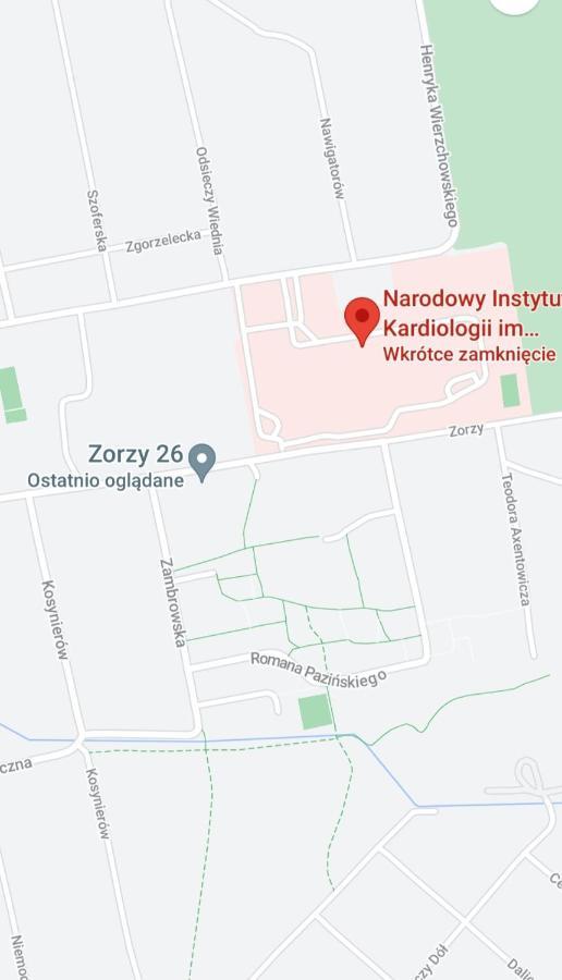 Apartamento Apartament Zorzy Przy Instytucie Kardiologii Anin Varsovia Exterior foto